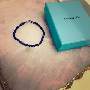 Tiffany & Co bracelet in silver and blue beads